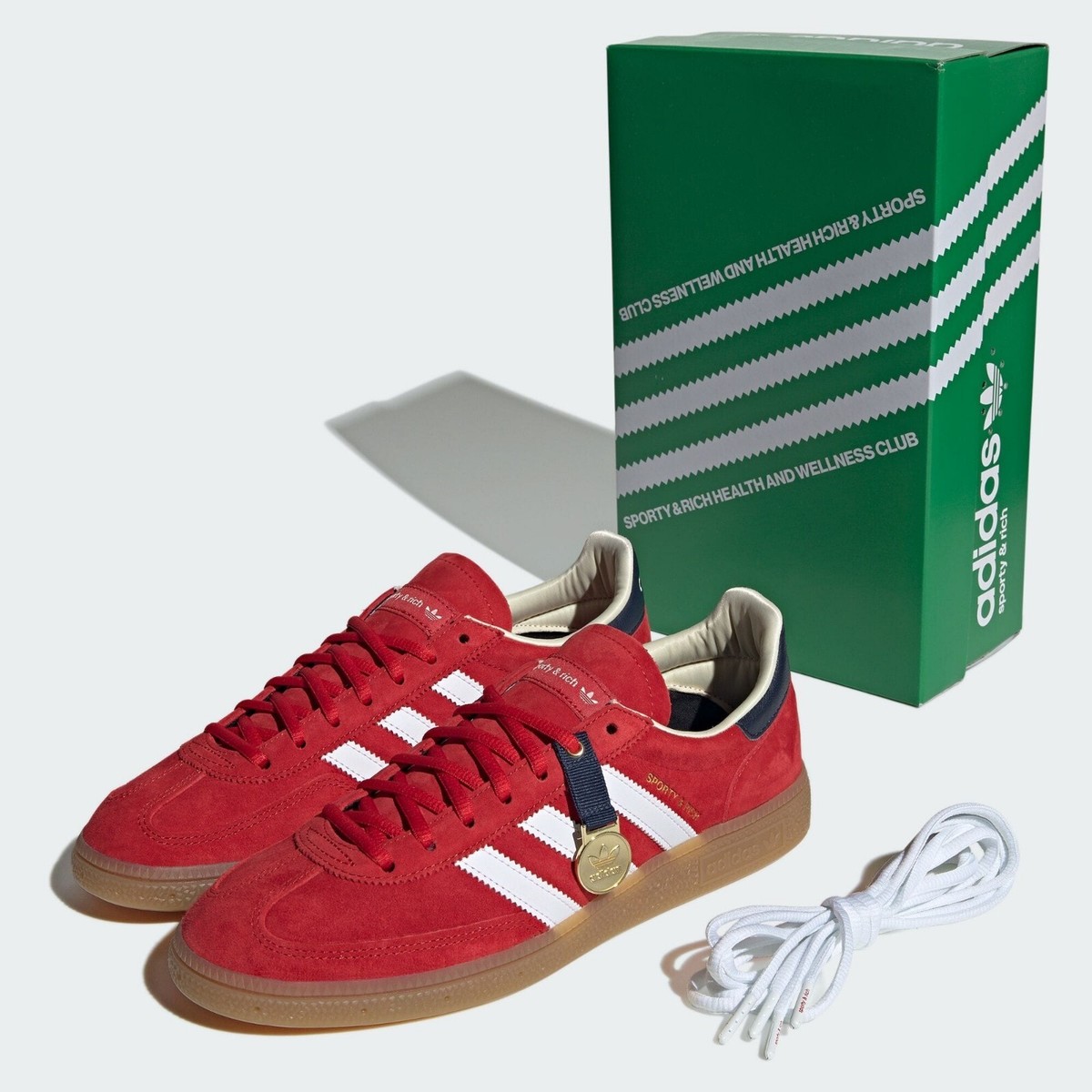 Sporty & Rich × adidas Handball Spezial Collegiate Red