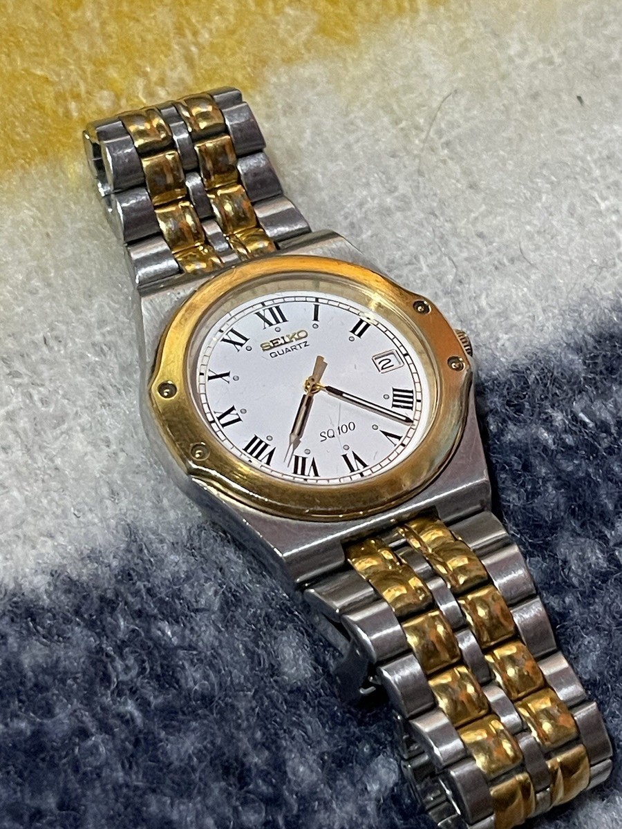 RARE! VTG Seiko SQ 100 Watch Mens | eBay