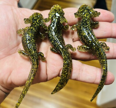 4.5  SALAMANDER Fishing Lure Soft Plastic Bait For BIG FISH (KING) Oiled