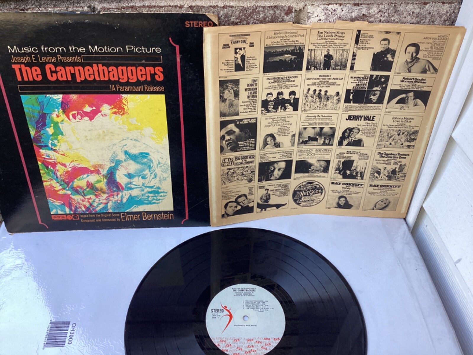 ELMER BERSTEIN -“CARPETBAGGERS”MUSIC FROM THE ORIG SCORE AS-45 ST ALBUM