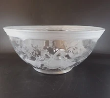 Marmalade Geese Large Glass Salad Bowl 11 Inch International Apple