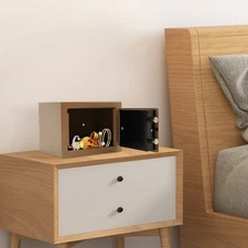 Small Safe Box with Drop Slot, Safe Box for Money, Cash Safe Box for Cabinets