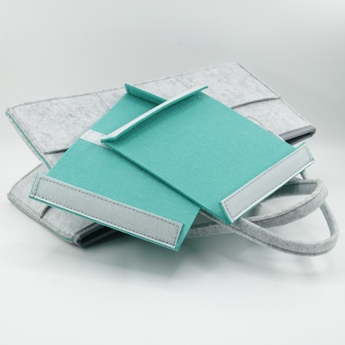Organizador Caddy Nappy Compartimentos Extraíbles Material de Fieltro Grueso Gris Nuevo - Imagen 8 de 8