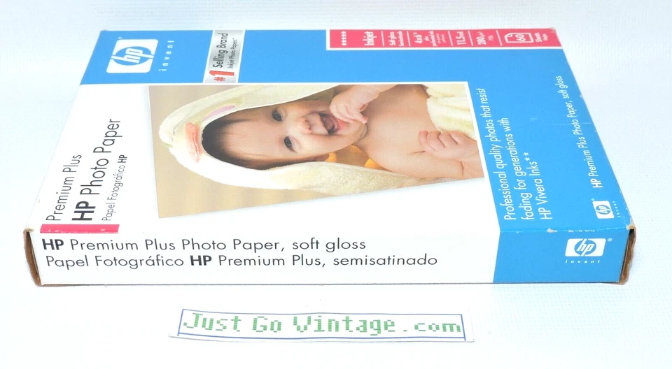 LOT 2 HP Gloss Premium Plus Inkjet Photo Paper 25 8.5x11 + 60 4x6 Sheets NEW NIB - Image 3 of 4