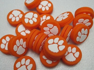 LOT OF 2X "TIGERS" MASCOT SILICONE VIBRATION DAMPENERS TENNIS RACQUETS