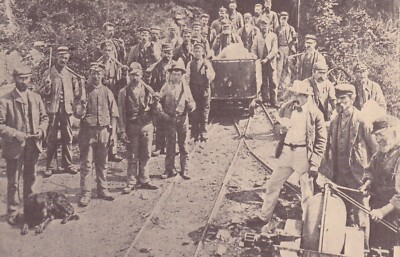 GOLDMINERS ~ WALES ~ GEBRAUCHT ~ VERSCHICKT ~ POSTDATUM AUF KARTE 1979