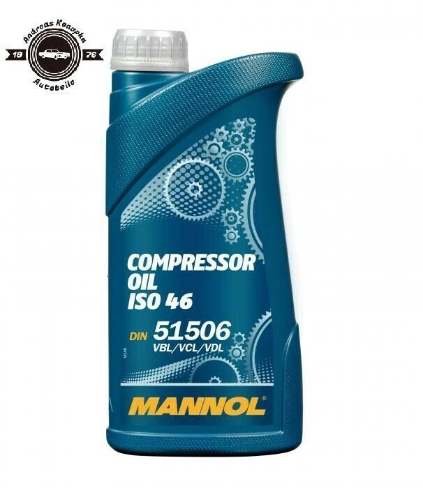 1 Liter MANNOL Compressor Oil ISO 046 - DIN 51506 Öl f. (Druckluft) Kompressoren