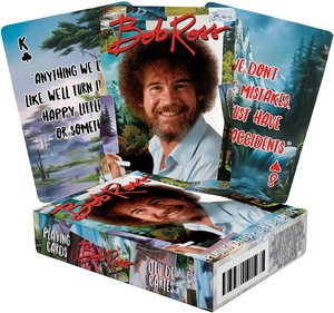 Bob Ross Citations A 1 Set 52 Cartes A Jouer Jokers Nm Rouge Ebay