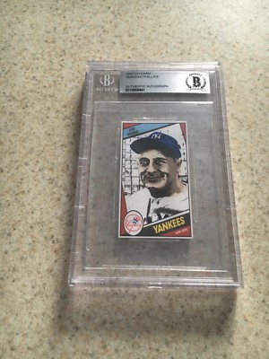 Lou Gehrig Original Art Sketch Card New York Yankees Beckett True 1/1