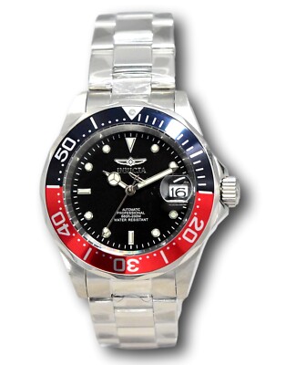 Invicta Pro Diver Automatic Men's 40mm Black and Red Bezel Black