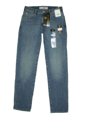 LEE Men's Modern Series Regular Fit Tapered Leg Blue Denim Jeans New $48 - Picture 6 of 21