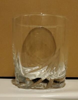 THE GLENLIVET Scotch Whiskey VINTAGE 10 oz Rocks Glass w/ Logo In Base