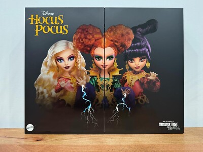 NEW Monster High Disney's Hocus Pocus Skullector Dolls Sanderson Sisters IN HAND