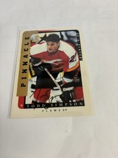 1997 Pinnacle Be A Player Autograph Todd Simpson (#105)