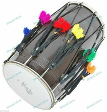 Musical Punjab Bhangra Dhol Wedding Mango Wood Musical Instrument With Bag