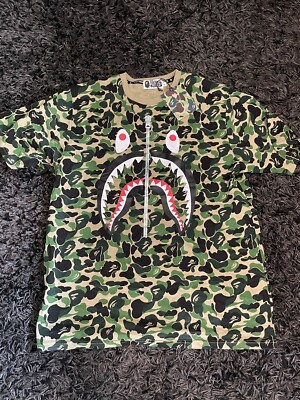 Bape Big ABC Camo Shark Tee | eBay