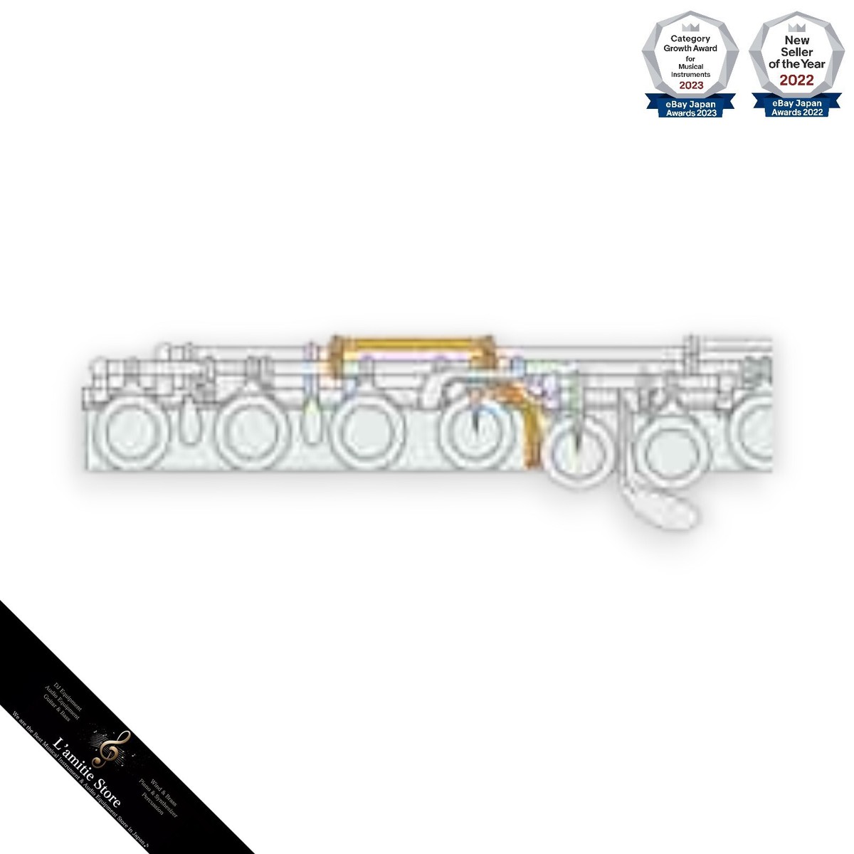 Pearl PF-505E Silver Flute E Mechanism Entry Model PF505E Pearl PF-505E Silver Flute E Mechanism Entry Model PF505E