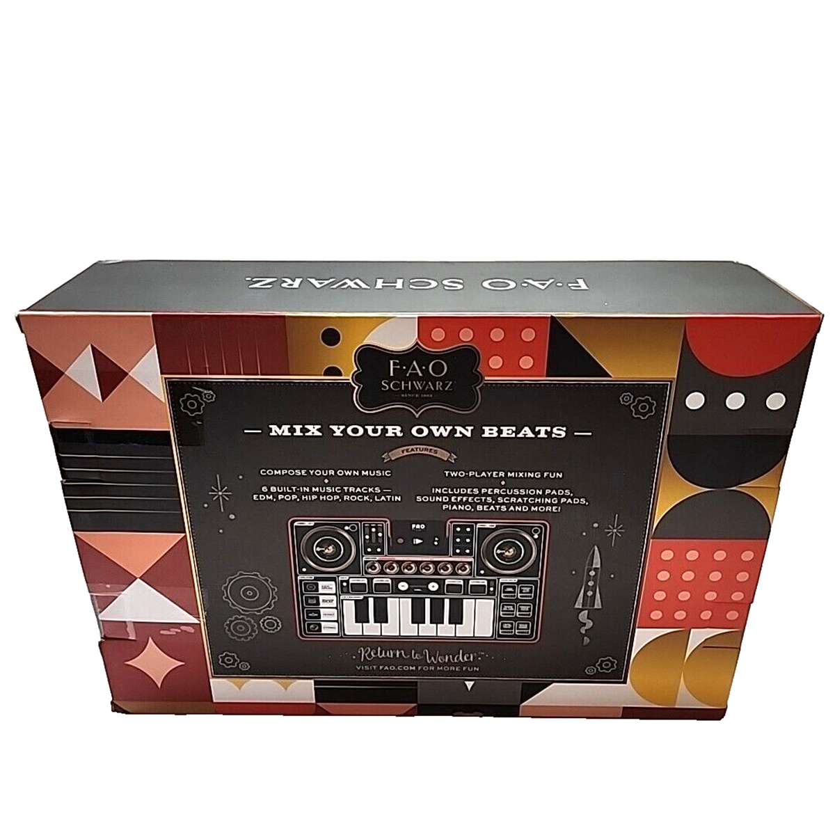 FAO Schwarz DJ Mixer Mat Mix Your Own Beats Compose Your Own Music