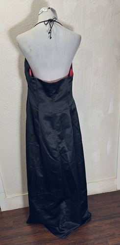 Morgan & Co formelles Damenkleid schwarz pink bestickt Perlen Größe 17/18 - Bild 6 von 17
