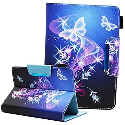 Universal 10 10.1 Inch Android Tablet Case, Multi-Angle Viewing 02 Butterfly