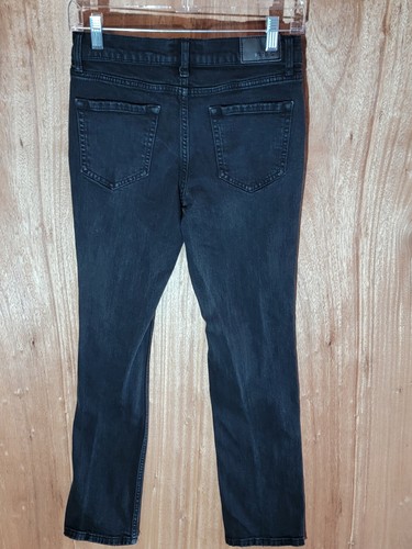 rsq jeans girls size 16 super skinny stretch distressed high rise denim black - Picture 6 of 10