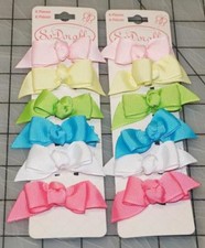 LOT OF 12 So Dorable Small BOUTIQUE HAIRBOWS HAIR BOWS 2 1/2  