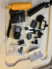 Vitiate DVR923KIT-blk Action Camera Kit with Accessories and Waterproof Case