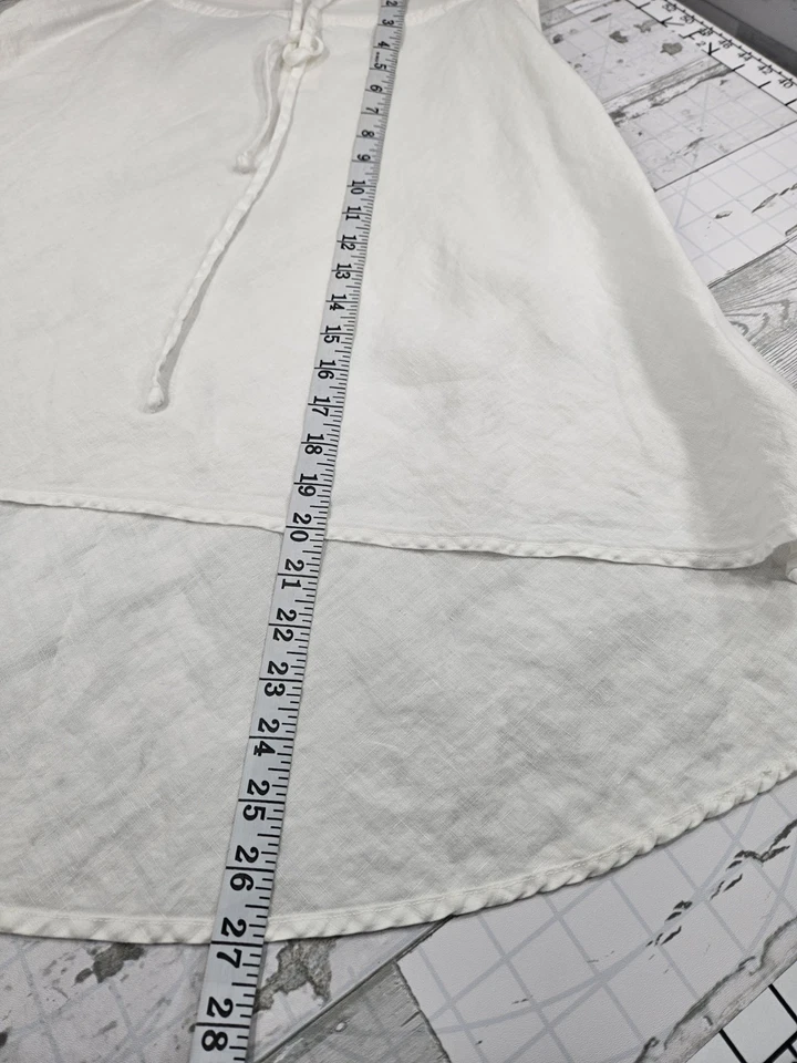 Три точки льняной чистый прикрыть белый Hi низкая юбка женщин средний - Изображение 3 из 4