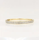 10K Solid Yellow Gold 1.1g Diamond Anniversary Classic Simple Band Ring Size-9.5