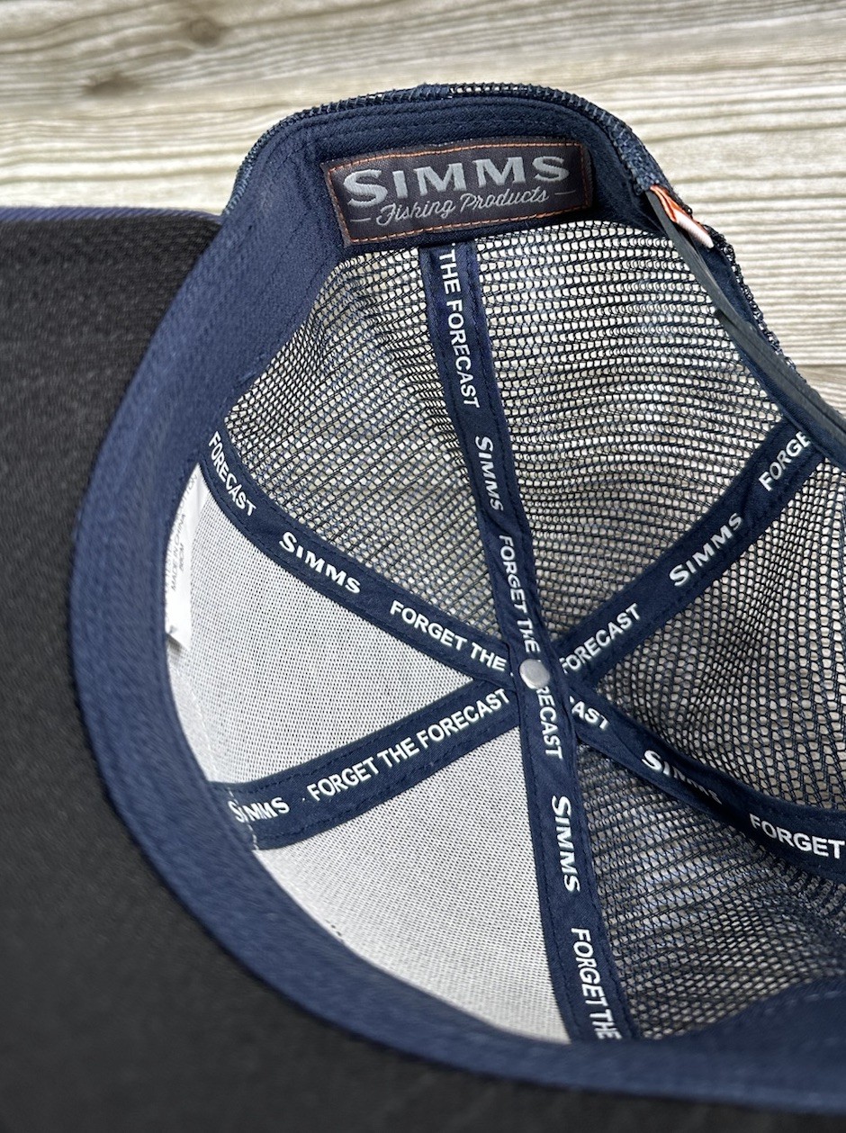 Simms Blue Adjustable Logo Patch Fishing Baseball… - image 6