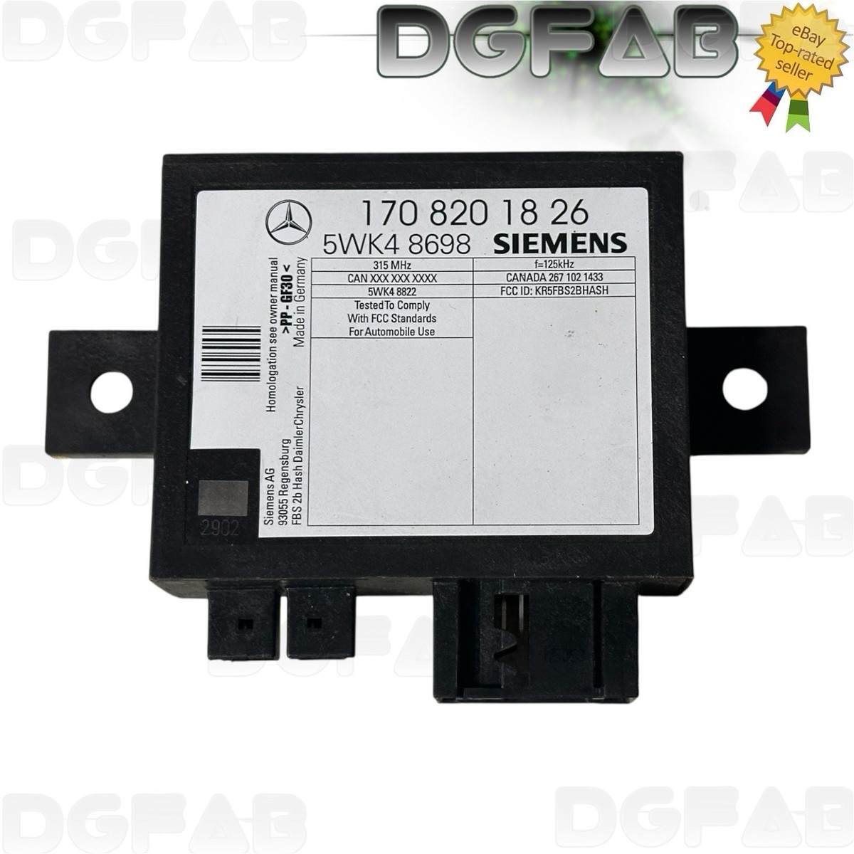 01-04 MERCEDES R170 Slk320 Ignition Immobilizer Module
