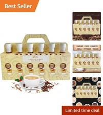 Elegant Coffee Syrup Gift Set - 6 Flavours for a Luxurious Home Cafe Experience