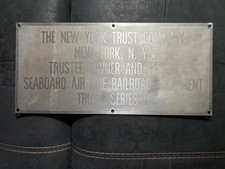 Seaboard Air Line Bank Trust Sign.