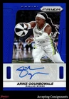 2025 Panini Prizm WNBA Signatures Blue Arike Ogunbowale 6/75 AUTO WINGS