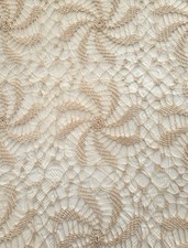 Antique Crochet Lace Tablecloth SPINNING STAR Pattern PERFECT Condition  66"x48"