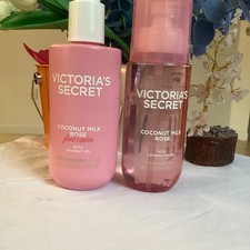 Victoria's Secret Coconut Milk Rose Travel Set Mist Lotion Hydrating 8 fl oz