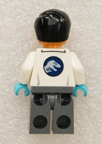 Lego Toy Minifigure Jurassic World Dr Henry Wu #75919 #75927 Blue Hands Lab Coat
