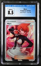 Mars CGC 8.5 154/156 English S&M Ultra Prism Full Art Trainer Pokémon Card on eBay