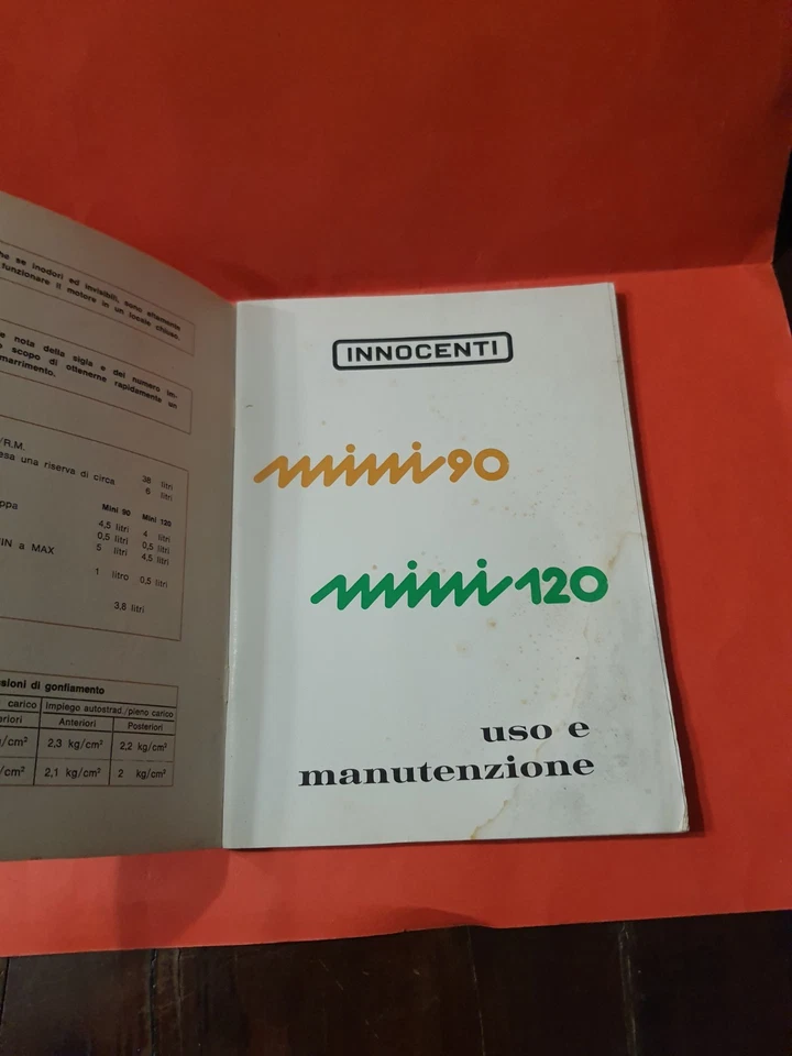 Mini 90 - 120, 1000-1300 Innocenti Libretto uso e manutenzione originale 1976 - Immagine 3 di 4