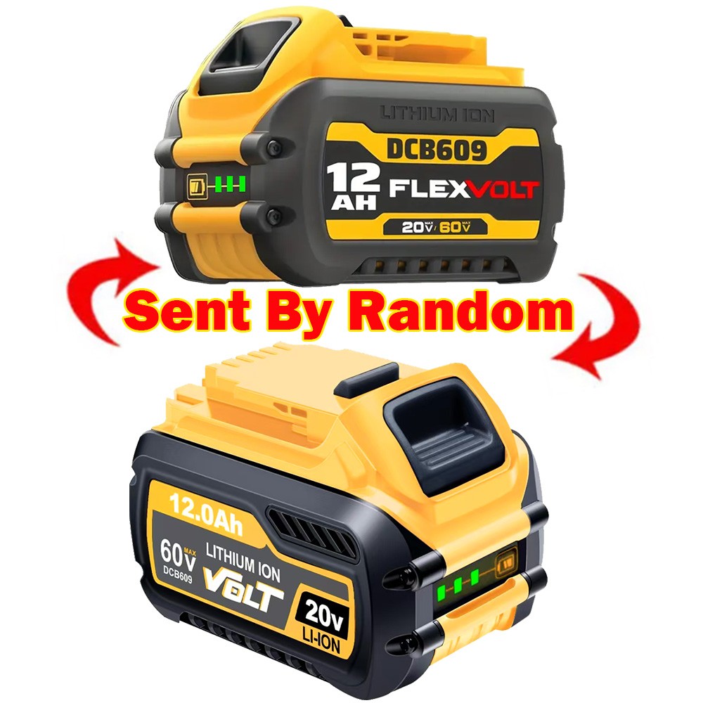 2Pack 12.0Ah For DeWalt FLEXVOLT 20V/60V MAX Battery Li-ion DCB609 DCB612 DCB606