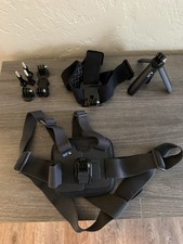 GoPro Accessory Kit Chest Harness, Head Strap, Mini Tripod Grip, Black