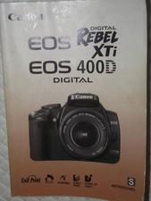 ORIGINAL CANON SPANISH INSTRUCTION MANUAL FOR EOS REBEL XTi/ 400D DIGITAL CAMERA