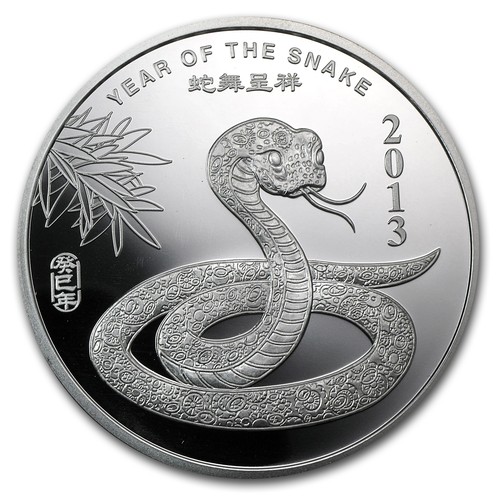 2 oz Silver Round - APMEX (2013 Year of the Snake) - Picture 1 of 2