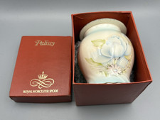 Vintage Royal Worcester Spode Palissy Lidded Trinket Ginger Jar Boxed