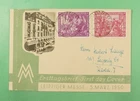 DR WHO 1950 GERMANY DDR FDC LEIPZIG FAIR SEMI POST COMBO R45927