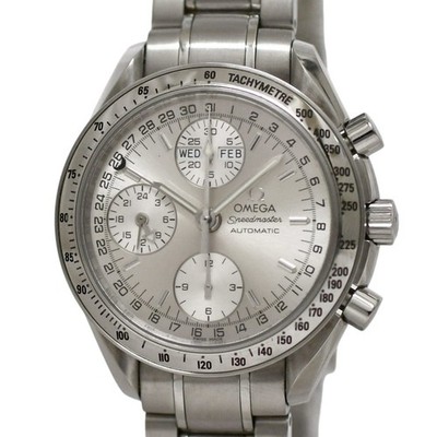 Omega Watch Speedmaster Triple Calendar Silver 3523.30 Used Automatic
