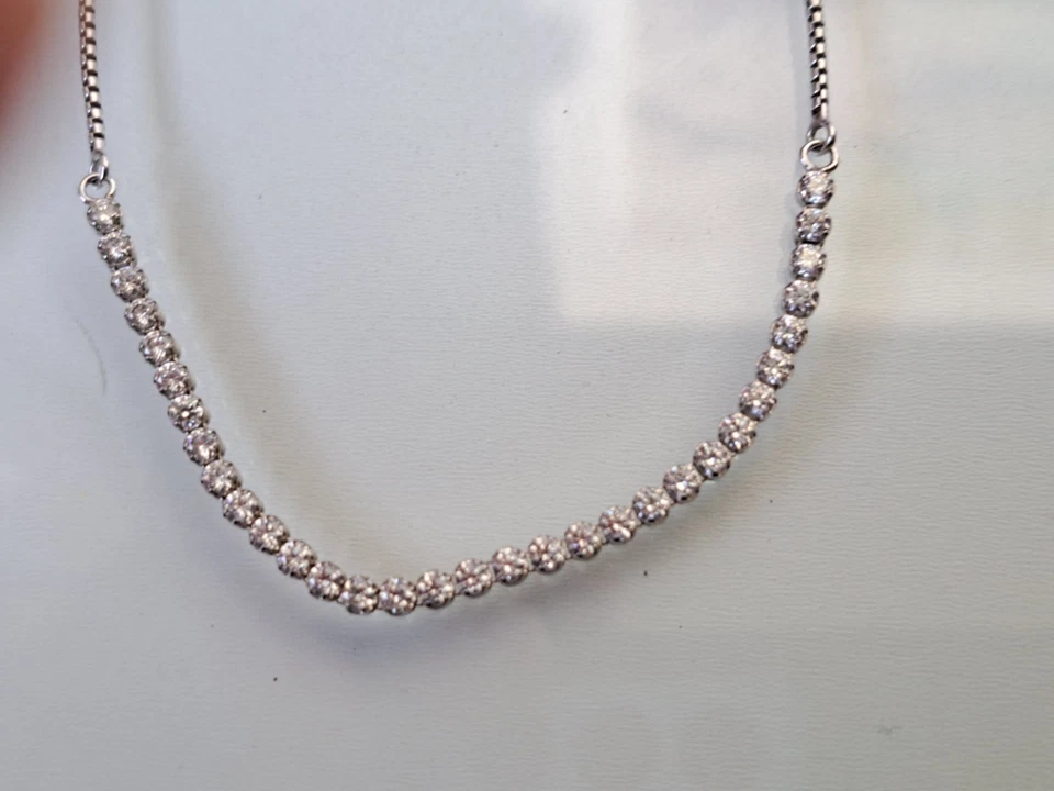 Pandora  ,  feines Armband   925 Silber mit geschliffenen Steinen - Bild 2 von 4