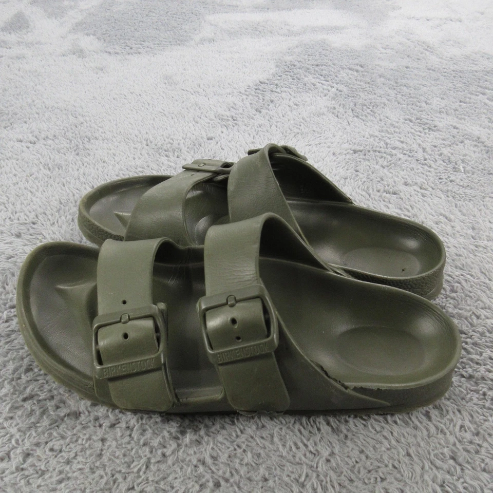 Birkenstock Sandals Kids Size 31 Green EVA Arizona Double Strap Slides - Image 2 of 4