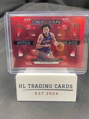 Cade Cunningham 2021-22 Obsidian Pitch Black Electric Etch Red SP