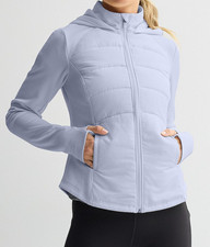 Tek Gear Women's Lavender C Hooded Mixed-Media Jacket WT5FV202RS  S/M/L/XL/XXL